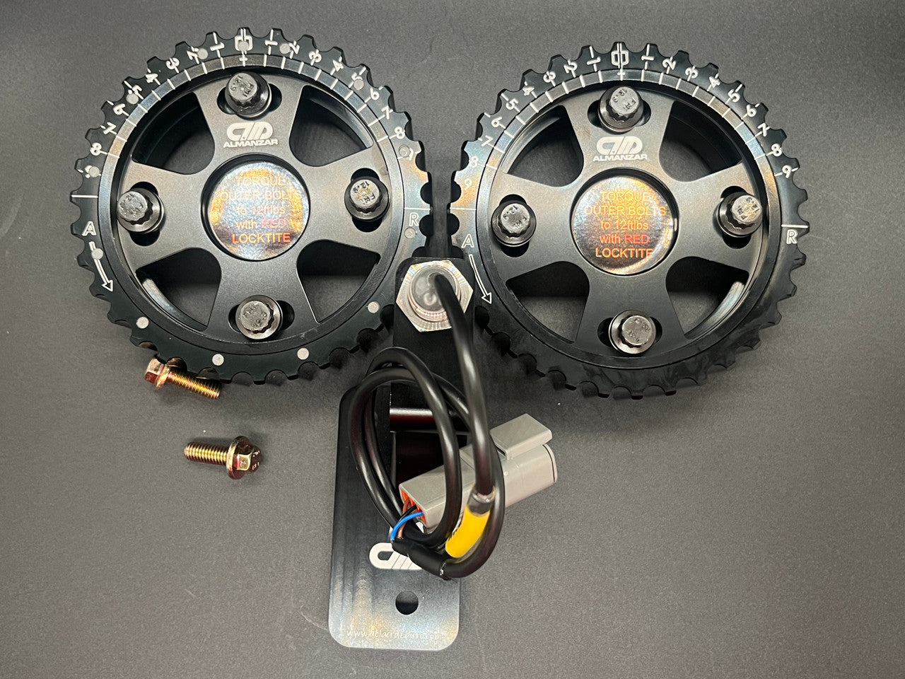 Almanzar Motorsports NON VTEC 13 Magnet Cam Trigger kit two gear 6061-T651 Aluminum