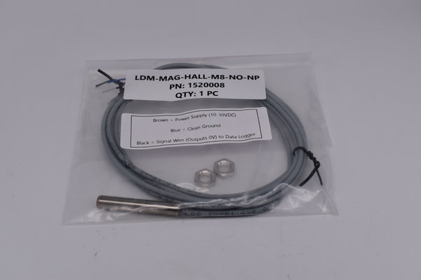 LOW DOLLAR MOTORSPORTS LDM-MAG-HALL-M8-NO-NP Speed Sensor PN: 1520008