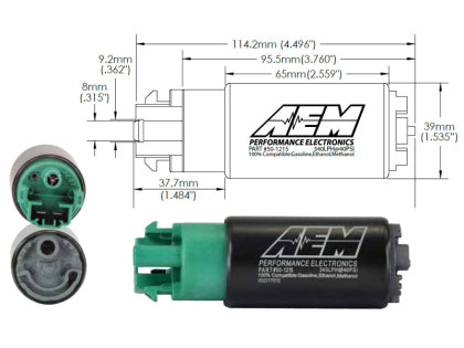 AEM Electronics High-Flow In-Tank Electric Fuel Pumps 340lph