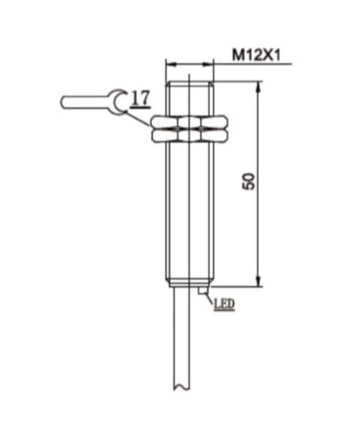 LOW DOLLAR MOTORSPORTS Driveshaft Speed Sensor LDM-HALL-M12-NO-NP PN: 1520012