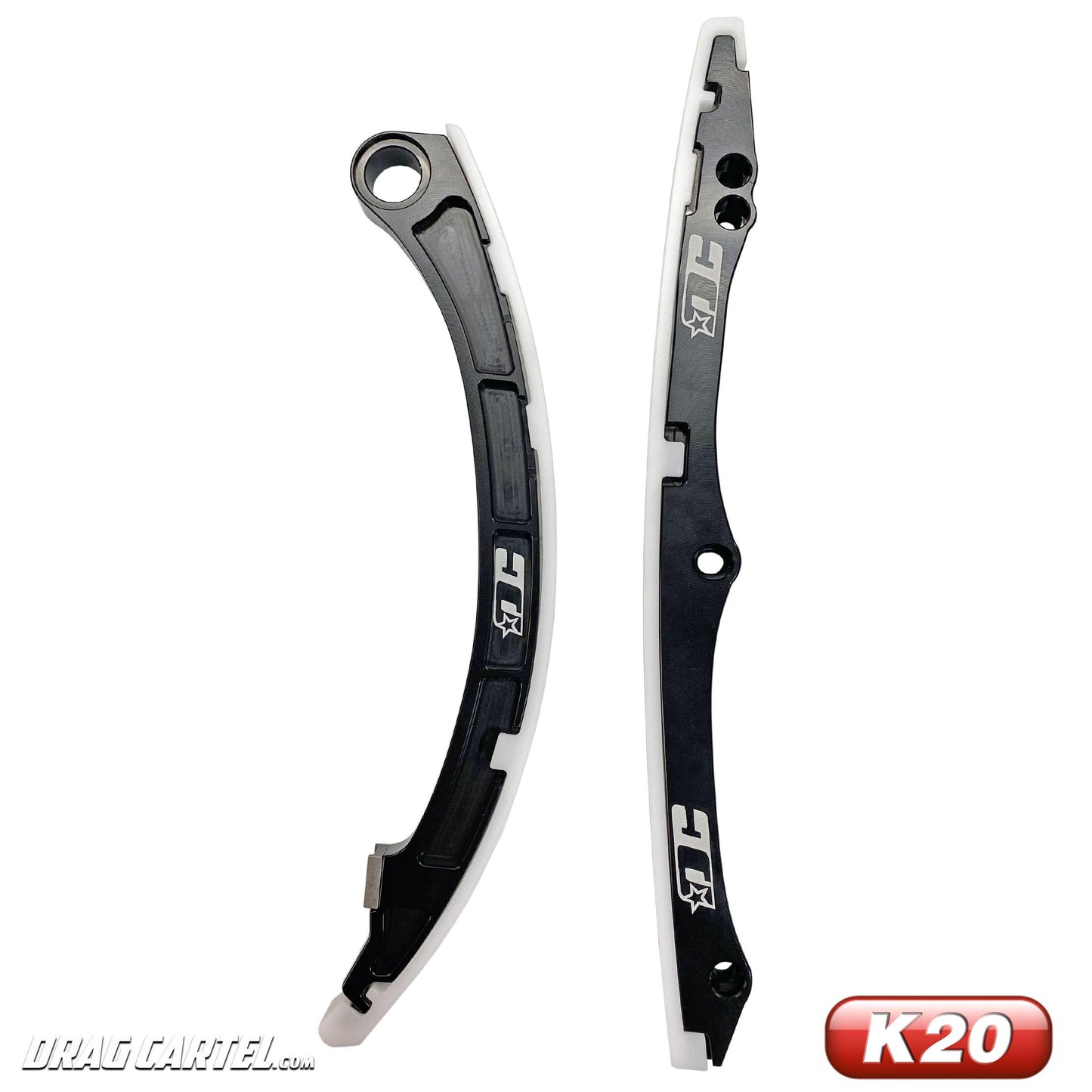 DRAG CARTEL INDUSTRIES K-SERIES K20 and K24 Billet Chain Guide Kit Includes Both Fixed And Pivoting Guides