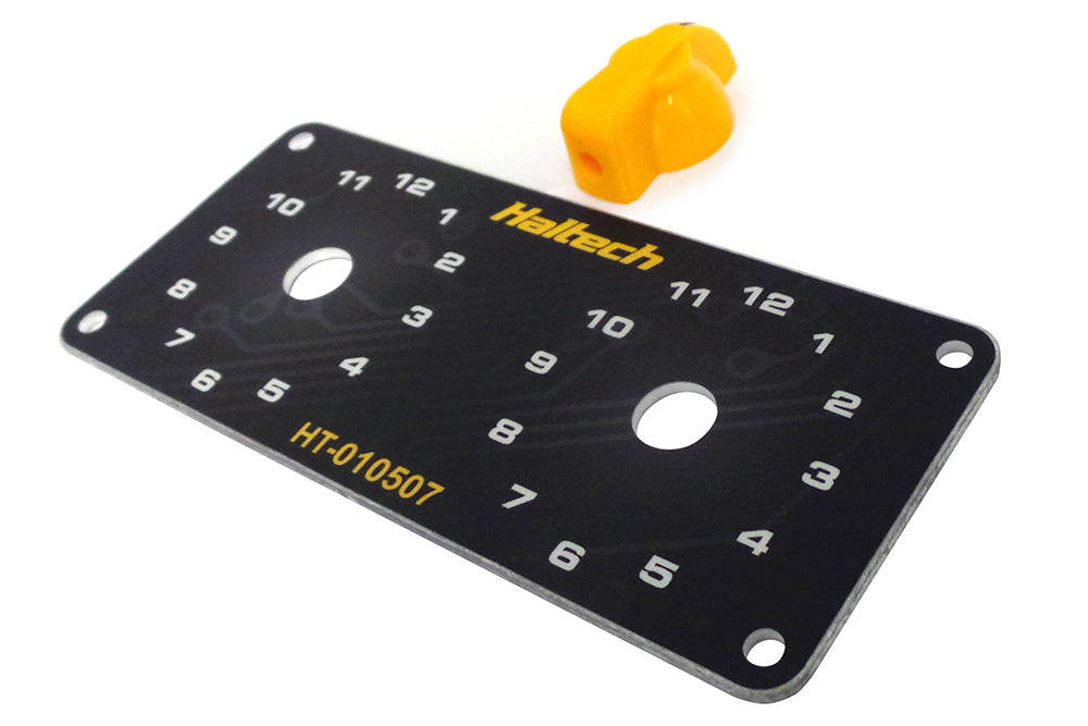Dual Switch Panel Kit - includes Yellow knob