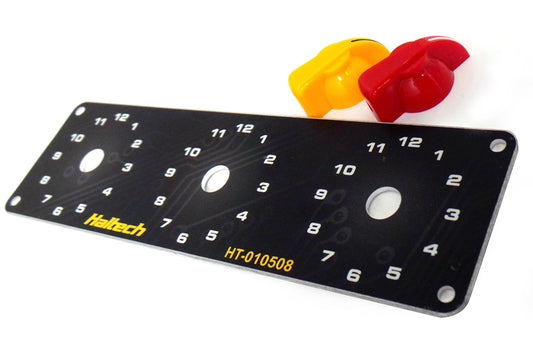 Triple Switch Panel Kit - includes Yellow & Red knobs