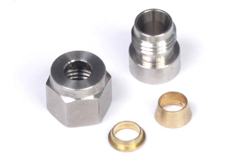 1/4" Stainless Steel Weld-on Kit - inc Nut and Ferrule