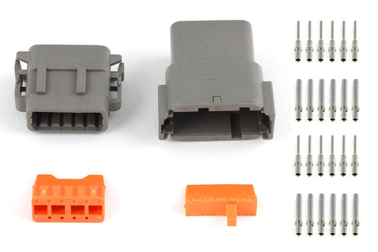 Plug and Pins Only - Matching Set of Deutsch DTM-12 Connectors (7.5 Amp)