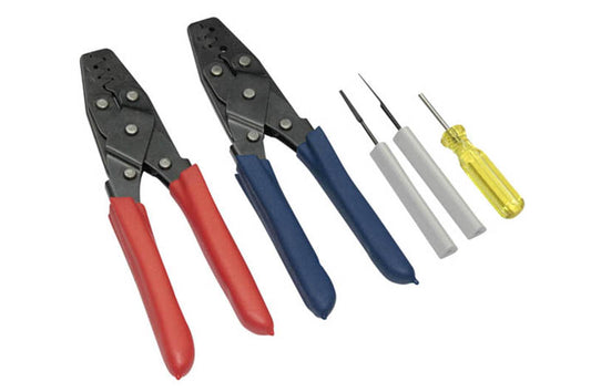 Dual Crimper set - inc 3 pin removal tools